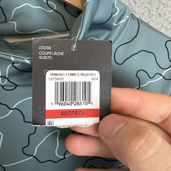 Under Armour Sweater Women's XS‎ Green Camo Tech Mock Neck Long Sleeve Top NWT - Picture 6 of 7